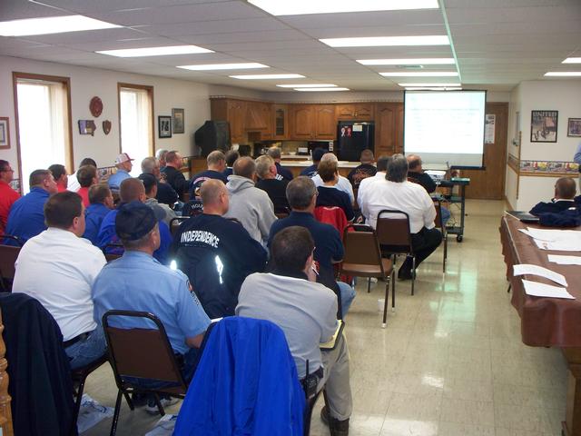 2008 Conference attendees at Algona Fire Station.