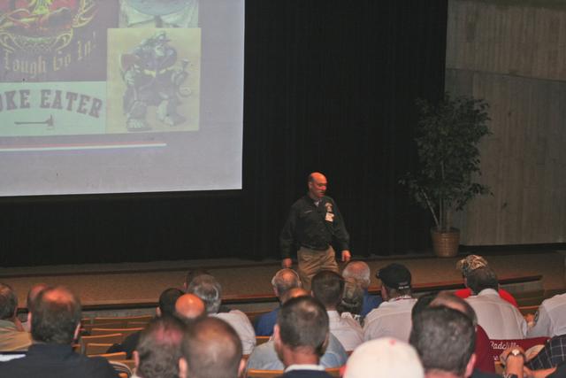 Chief Shane Ray, addressing the group.  Photo by Dawn Beisner, FSTB.