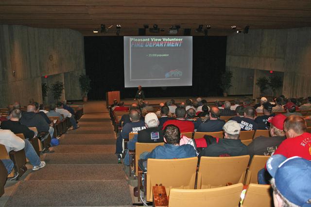 The group listening to Chief Ray.  Photo by Dawn Beisner, FSTB.